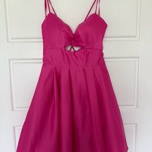 Pink Cutout Dress